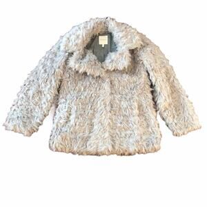 NEW Avec Les Filles Curly Faux-Fur Jacket